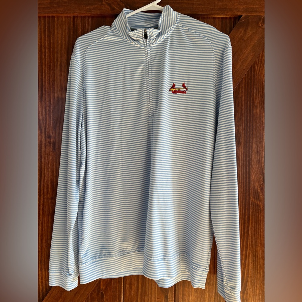 ST LOUIS CARDINALS JOHNNIE—O Quarter Zip Pullover